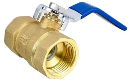 Absperrventil 1/2 3/4 1 2 messing BSP Gewinde Kugelhahn Mit Hebel Griff Kupfer Sanitär Tap(1)