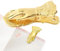 Ruyeiig Handgeformte Buchklammer, goldfarbene Metall-Büroklammern - Lady's Hand Shape Traveler Notebook Supplies Clip,Dokumentenklammer, Notizbuchzubehörklammer, Buchklammern, dekorative Klammer für