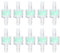 Ldafava Aquarium-Wasserpumpe, Silikonschlauch Filter Wasser Öl Luftfilter, Aquarien, Schlauch Reinigung Filtration Sauerstoff Aquarium Fischteich Zubehör, Reinigungsmittel, grün, ABS, 10 Stück (8MM)