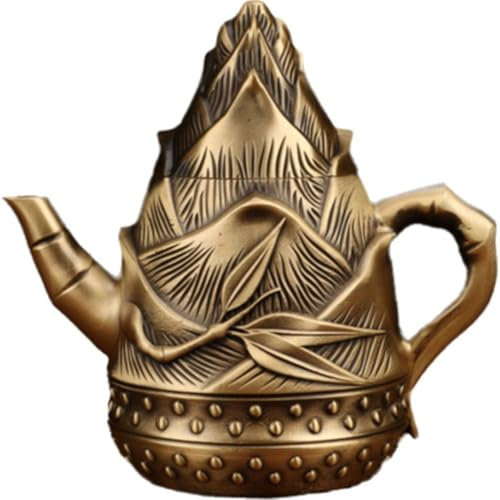 Ymxygz Messing-teekessel, Traditionelle Handgefertigte Teekanne, Handgefertigter Wasserkocher, Antiker Messingkessel, Vintage-teekanne