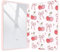 Vozehui 10.2 Zoll Kirsche Hülle für iPad 9th/8th/7th Generation Case mit Clear Back Shell mit Bleistifthalter,Dreifaltiger Stand Schutzhülle mit Auto Sleep Wake für 10.2 Zoll 2021/2020/2019