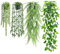 BTSD-home 4 Stück Kunstpflanze Künstliche Pflanzen Fake Plant Für Wohnzimmer Wanddeko Zimmer Deko Inne und Außendekor Mit Efeutrauben Künstlichem Eukalyptus Bostonfarn Und Perlenkette