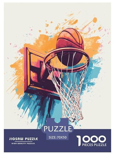 Basketball Puzzle 1000-teilige Schwer Puzzle Spielzeug Pädagogisches Spiel Impossible Herausforderungsspielzeug Für Erwachsene Kinder 70x50cm/1000pcs