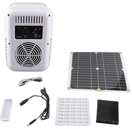 50W Panneau Solaire Monocristallin avec Réfrigérateur 18V DC - Alimentation Efficace et Portable pour Camping, Voiture, Bateau et Activités Extérieures