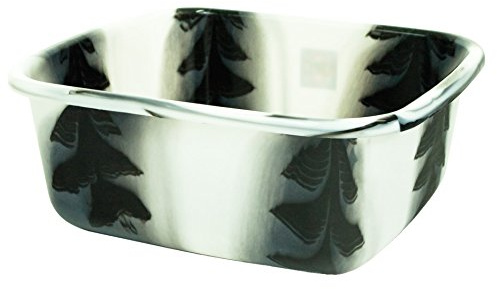 Tie Dye Design 37x31cm Rectangular Reusable Plastic Washing Up Bowl Basin Kitchen (Black)