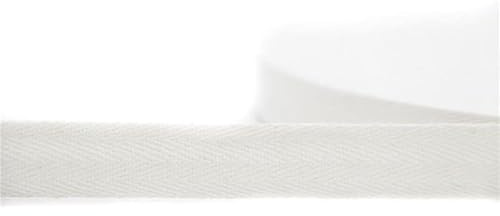 Köperband | Nahtband | 100% Baumwolle | Farb und Größenauswahl (weiß, 20mm)