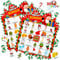 JOYIN Weihnachts-Bingokarten (5 x 5) für 28 Spieler, für Familienaktivitäten mit Kindern, Party-Kartenspiele, Spiele für die Schule, Party-Geschenke zum Thema Truthahn. (Weihnachtsmann)