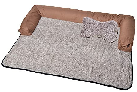 RAIKOU Hundebett Couch für Sofaschutz Hund und Kofferraumschutz, Antirutsch Beschichtung Hundedecke, Waschbares Sessels mit Reißverschluss, Hundematte für Grosse kleine Hunde