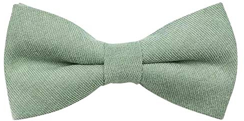 DB Dickie Bow Fliege für Kinder, Jungen, luxuriöse Baumwollmischung, elastisch, salbeigrün, Length 10cm, width 5cm.