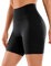 CRZ YOGA Naked Feeling Damen Radlerhose Blickdicht Hohe Taille Kurze Sporthose Yoga Sommer Shorts für Gym Sport - 15cm Schwarz 36