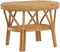 Korb-Outlet Rattan-Tisch/Ovaler Beistelltisch/Couchtisch Rattantisch Ablage (Oval - Honig)