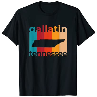 Souvenir Gallatin Tennessee retrò TN Maglietta