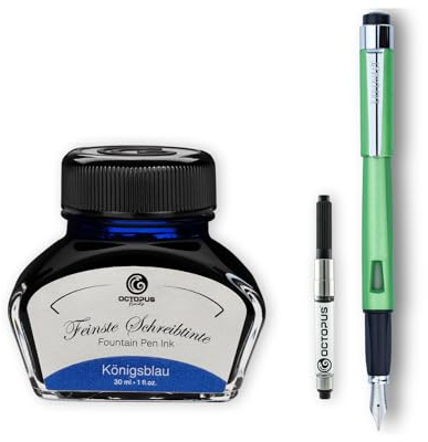 Diplomat Magnum Limonengrün Füllhalter-Set, Füllfederhalter im Set mit Schreibtinte und Konverter, Schreibset