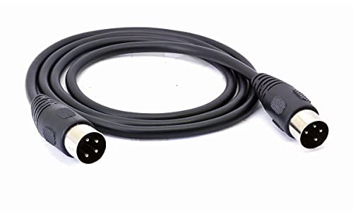 Cable Conector DIN de 4 Pines, Adaptador Macho a Macho, Extensión para Grabadora de Vídeo Digital DVR y Dispositivos de Audio (1 Metro/3.3 Pies)