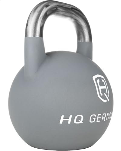 HQ Germany® Competition Kettlebell | 8-36kg | Sets | Edelstahl Griff | ±200g Gewichtstoleranz | Pulverbeschichtet, Gewicht:36KG