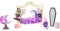 Monster High Clawdeen Wolf - Schlafzimmer-Spielset mit Zubehör und Aufkleberbogen, Möbeln und Deko, für furchteinflößenden Spielspaß, Puppe Nicht enthalten, HMV77