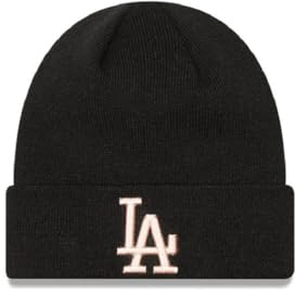 New Era Los Angeles Dodgers MLB League Essential Cuff Knit Schwarz Beanie-Mütze - One-Size