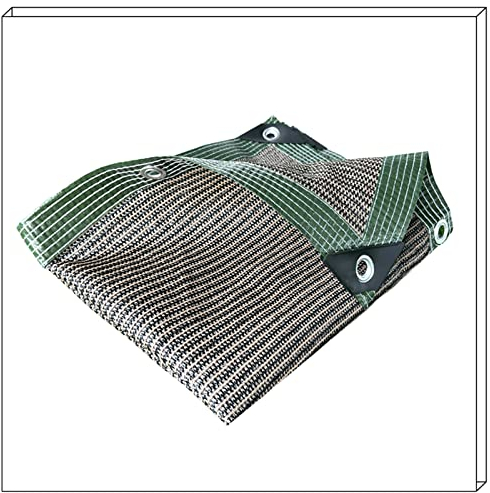 Filet Ombrage Potager Paille, Voile D'ombrage 4x6 Respirante, Voile D'ombrage pour Serre De Jardin, pour à Effet Serre Piscine Patio Arrière-Cour Pelouse,brun-6x6m