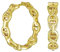 Classic Round Paper Clip Link Open Anchor Puff Mariner Chain Link Hoop Earrings Women Silver or Gold Plated 1.25 Inch