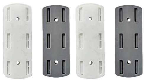 Soporte De Pared para Enchufe, Fijador De Regletas, Soporte Adhesivo para Dados Sin Perforación, Fijador De Enchufes De Escritorio Autoadhesivo para Cocina, Hogar, Oficina Y El Hotel (1/4/8 Piezas)