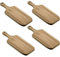 Set 4 Mini Taglieri in Legno 25x12 cm per aperitivo Vassoio Mini Pallet per servire Finger Food salumi Formaggio Decorazione casa Rustico Shabby Chic 25x12 cm Tapas Ristorante