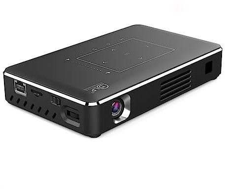 Mini proiettore, 2500 lumen LED Smart Portable Projector, 4K 3D videogiochi proiettore con Wifi e Bluetooth per Android/iOS/TV Stick (2 GB RAM 16 GB ROM)