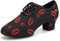 HIPPOSEUS Scarpe da Ballo Latino Rosa con Tacco Basso da Donna Scarpe da Ballo Moderno Salsa Ritmo Pratica di Ballo con Tacco 5cm,41 EU