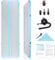 ROMELANDS Turnmatte Aufblasbar, 3M/4M/5M Trainingsmatte mit Luftpumpe, 10 cm hoch Gymnastikmatte für Yoga, Taumel, Turnen, Ausbildung