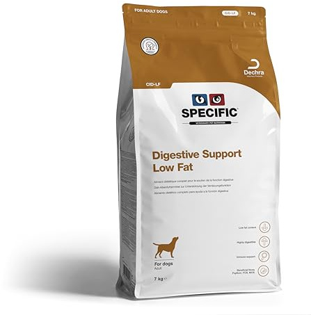 SPECIFIC® Digestive Support (CID-LF) 7 kg - Fettarmes Trockenfutter für Hunde - Unterstützt die Darmgesundheit - Mit Omega-3 - Hypoallergen - Für ausgewachsene Hunde - DECHRA Veterinary Products