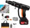 Cordless Pressure Washer 21V Jet Wash, 180W Power Washers Patio Cleaner Pressure Washer with 6 In 1 Nozzles for Patio and Car, 1.6MPA, 270L/H, 5m/25cm Hose, Red