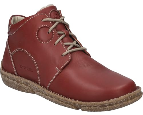 Josef Seibel Damen Schnürstiefeletten Neele 46,Weite G (Normal),Wechselfußbett,Stiefel,Bootee,Booties,halbstiefel,Hibiscus / PL950-450,40 EU