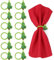 MWOOT 12 Stück Weihnachten Serviettenringe, Weihnachtsbaum Serviettenringe Holz für Weihnachten Hochzeit Urlaub Abendessen Party Bankett Tischdekoration, Napkin Ring Tischdeko