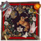 Altar Tarot Kartentuch Tischdecke, Samt Tischdecke 50x50cm Tuch | Tarot-Zubehör, Mondphasen-Schmetterlings-Sonnendruck, Weissagungskarten, Tischdecke, Wandteppich
