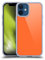 Head Case Designs Schwarz Blockfarben Soft Gel Handyhülle Hülle kompatibel mit Apple iPhone 12 Mini
