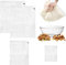 4 Stück 200 Mesh 45 x 60cm Pressbeutel Filtertuch Filterbeutel Polyester Nylon Siebbeutel Feinmaschiges Passiertuch Wiederverwendbar mit Kordelzug brew bags filter für braubeutel Obstpresse Wein Käse
