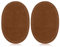 2Pcs Elbow Patches Sew-On Fabric Iron-on Patches Pu Leather Elbow Sweater Jackets Trousers Patches Oval Elbow Knee Patches Restoration Accessories Craft Supply Sewing Appliques, Brown