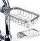 Rixotix Étagère de douche sans perçage, porte-savon, en acier inoxydable, pour barre de douche, organisateur d'évier pour robinet de cuisine