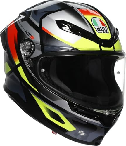 AGV K6 S Erazer Helm, grau/neon-gelb, L (59/60)