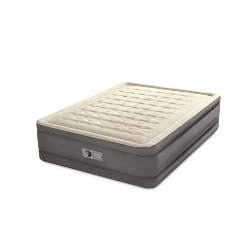 Intex Truaire II Luftmatratze für Doppelbett, mit eingebauter elektrischer Pumpe, 152 x 203 x 51 cm, 64040
