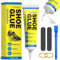 Shoe Glue, Shoe Repair Adhesive Flexible, Waterproof, Clear, Super Strong Glue for Soles, Sneakers, Boots, Leather, Handbags, Soles, Heels - Works on Leather, Rubber, Vinyl, Canvas - 60ml