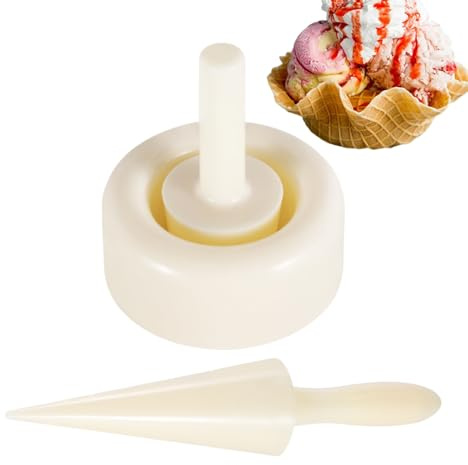 Ice Cream Cone Molds - Cream Antler Molds | Reusable Cream Molds | Ice Cream Cone Shaper, Waffle Cone Maker | Homemade Desserts Making Help with Ergonomic Handle pa
