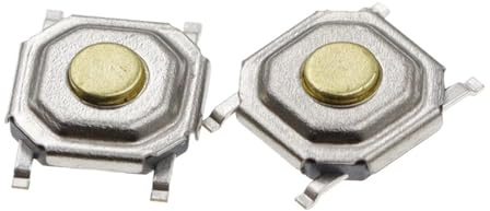 20 microinterruptores de 4 x 4 x 1,5 mm, 4 pines