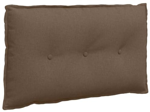 vidaXL Rückenkissen Braun 80 x 19 x 50 cm Stoff