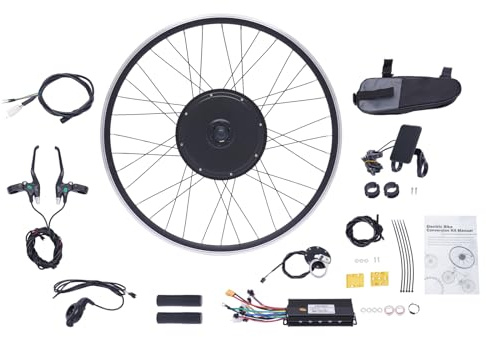 Mqwdxzfes 250W/1000W E-Bike Umbausatz, 28 Zoll 29 Zoll Hinterrad/Vorderrad Elektrofahrrad Kit mit LCD-Display, Pedalassistenz, Umbausatz Motor Kit für 700C/28 29 Fahrräder