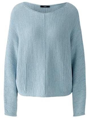 Oui Damen Pullover lässig geschnitten Uni