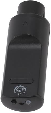 Jiawu N64 Wireless Controller-Adapter, Bluetooth-Konverter mit Rumble-Unterstützung, Rumble und Memory Pack für die N64-Konsole (BLACK)