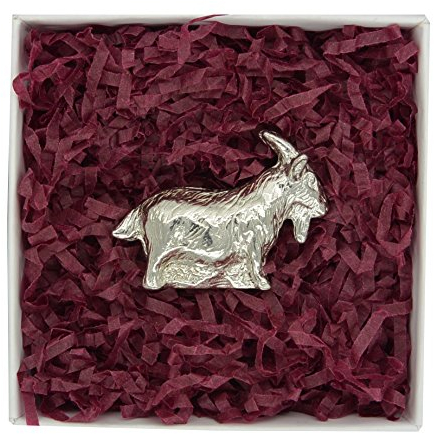 Schöne Tierfigur Ziege aus Zinn (Pewter) von Hand Gegossen
