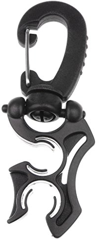 MagiDeal Erwachsene Tauchen - Schlauchhalter Oktopushalter (Top-ProduktProduktqualität, gut einklemmen kann ohne dabei zu verrutschen), Schwarz