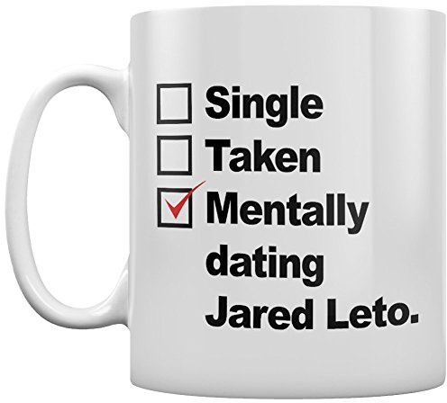 Grindstore Kaffeebecher Mentally Dating Jared Leto weiß