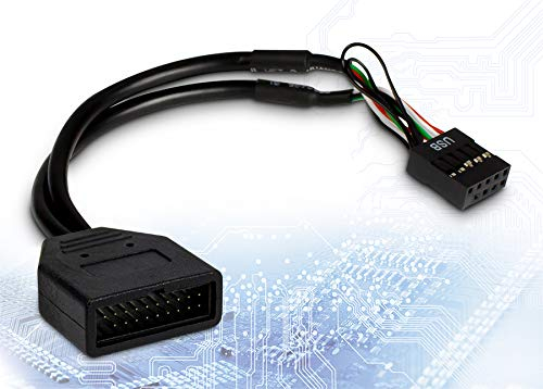 faconet® Adattatore USB 3.0 a USB 2.0 pinheader 15 cm intern